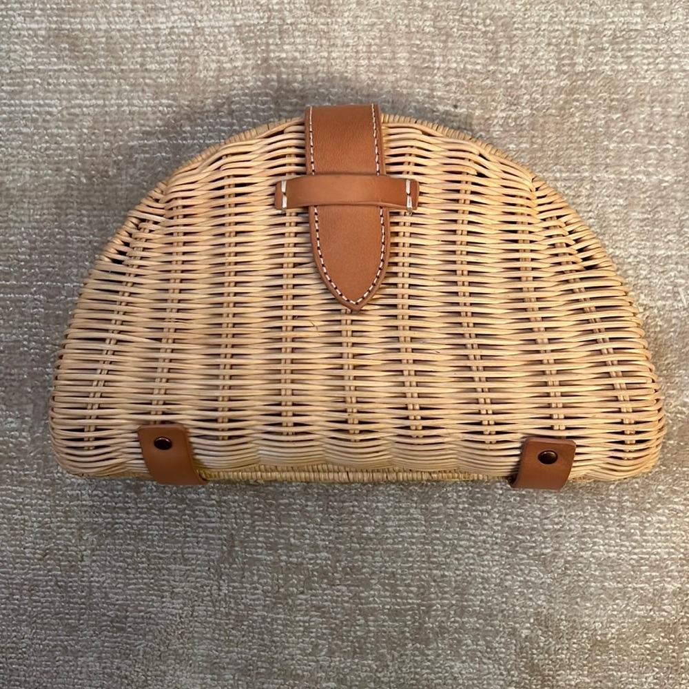 J.Crew Wicker Clutch